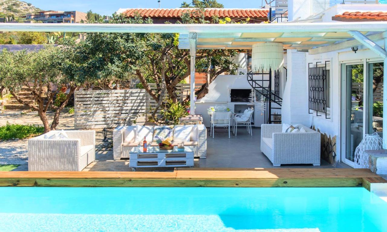 Cretan Lodge Heated Pool Agios Nikolaos Exterior foto